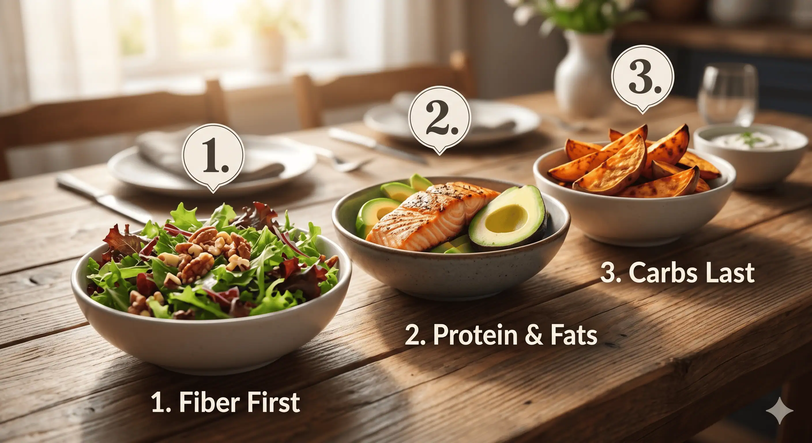 Food sequencing guide